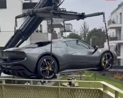 Ferrari bh biznismena Amara Dezića iz Beča nije dugo ostao na balkonu stana: Uklonjen je, a sav trošak morao je da plati vlasnik